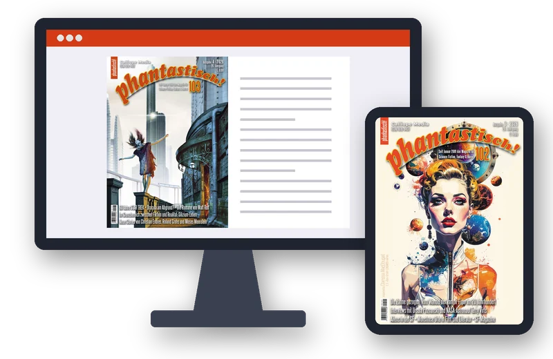 Die phantastisch! im Leseportal auf Monitor und iPad