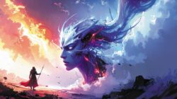 Schmuckbild eines Dschinn-Kopfs