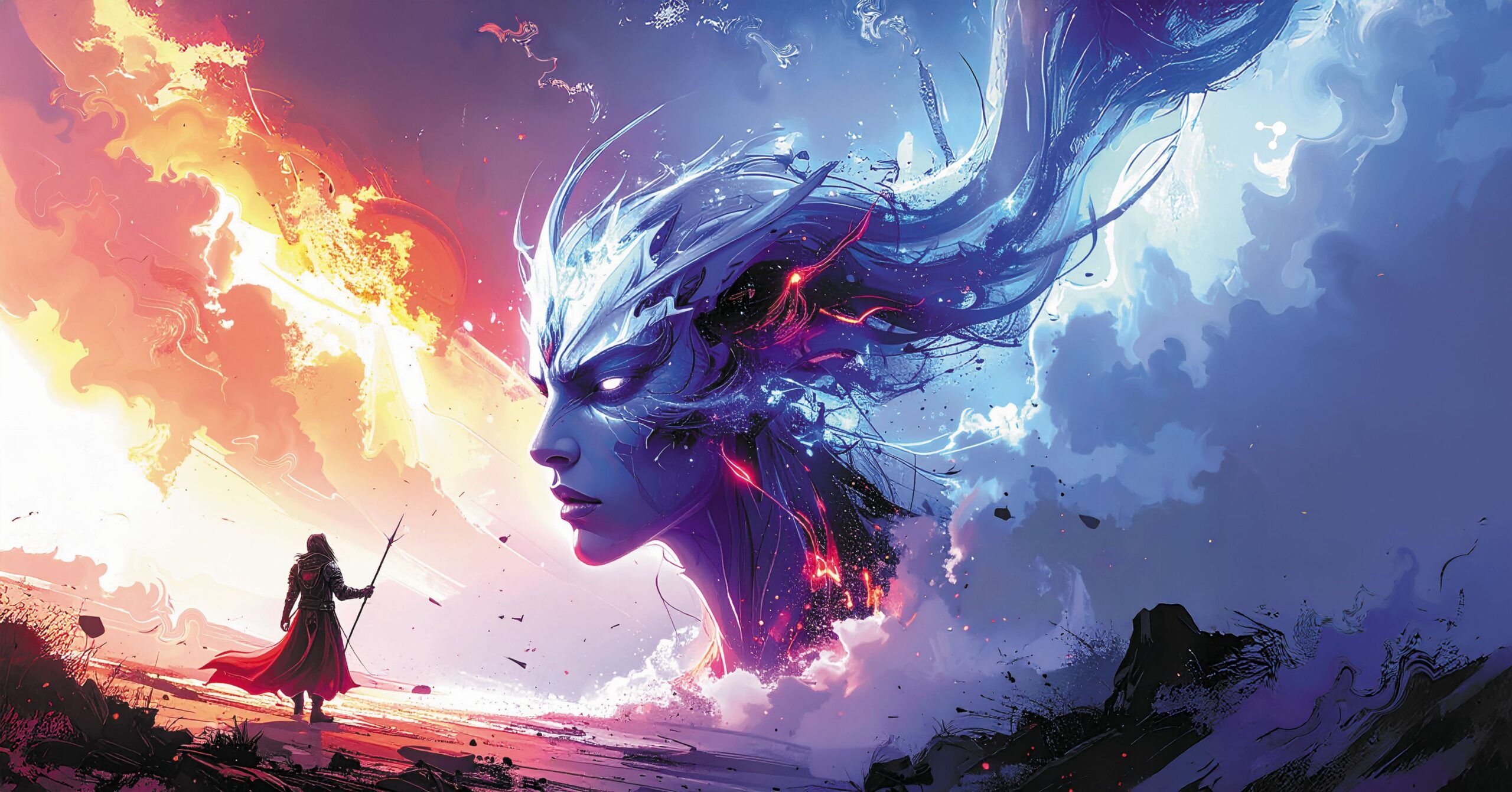 Schmuckbild eines Dschinn-Kopfs